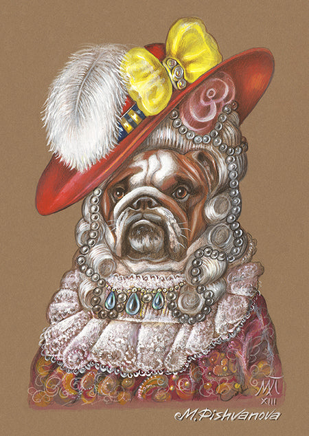 Bulldog_Marquise_ArtPrint_AnimalCentury