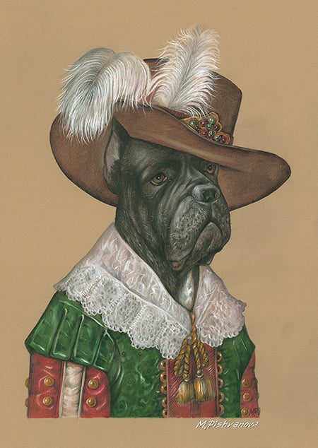 CaneCorso_Musketeer_ArtPrint_AnimalCentury