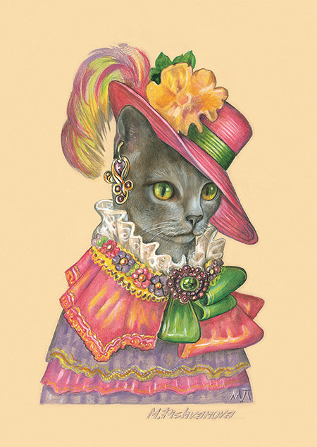 CatEmeraldKoratCatArtPrint_AnimalCentury