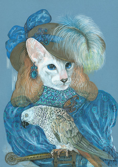 CatParrotArtPrint_AnimalCentury