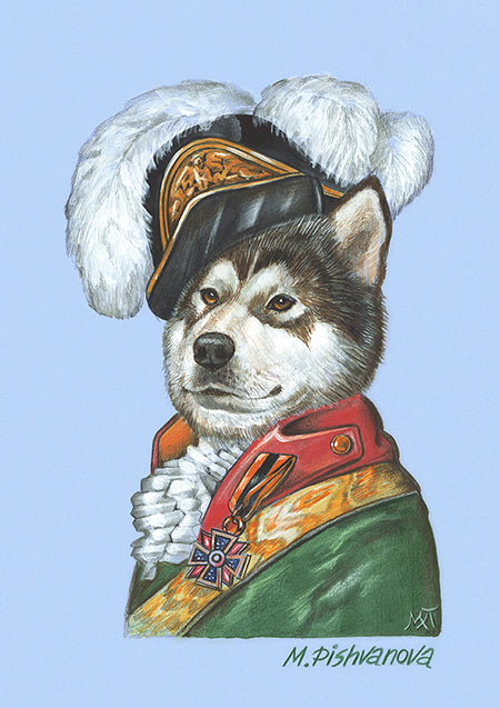 Der Kavallerist (Alaskan Malamute)