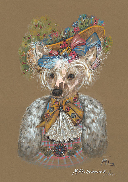 Chinese Crested Dog (The Gardener)