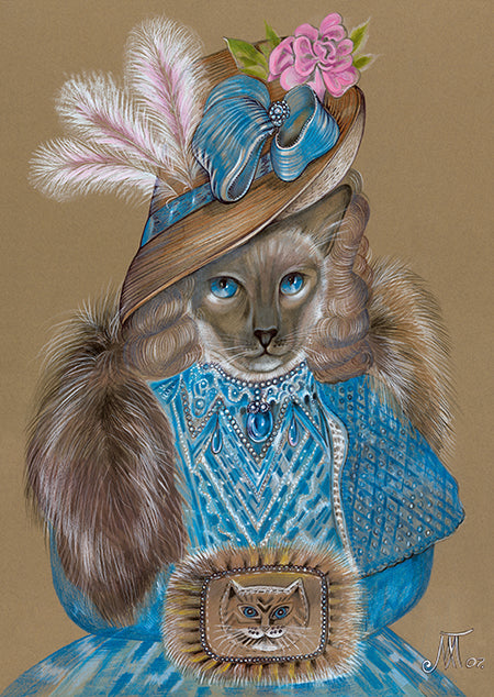 LadySiameseCatArtPrint_AnimalCentury